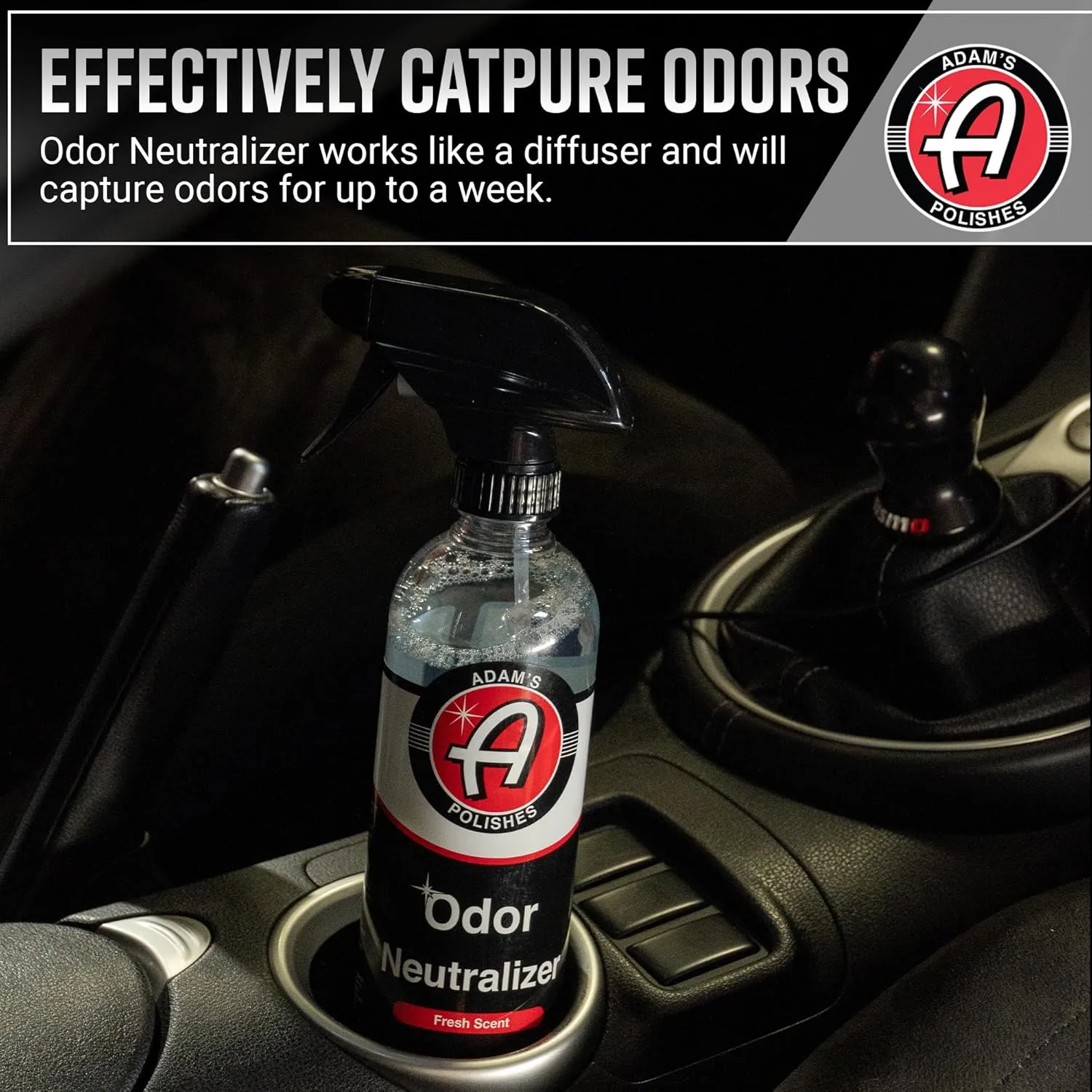 Adam's Polishes Odor Neutralizer (Fresh Scent, 16oz) - Car Air Freshener Spray That Eliminates Harmful Odors from Car Interior Accessories, Leather, Carpet, Upholstery & Pet Odors