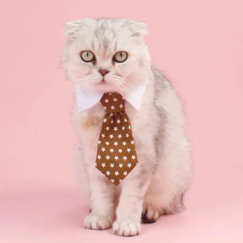 Adjustable Pet Cat Necktie – Gentleman Accessories for Dogs & Cats