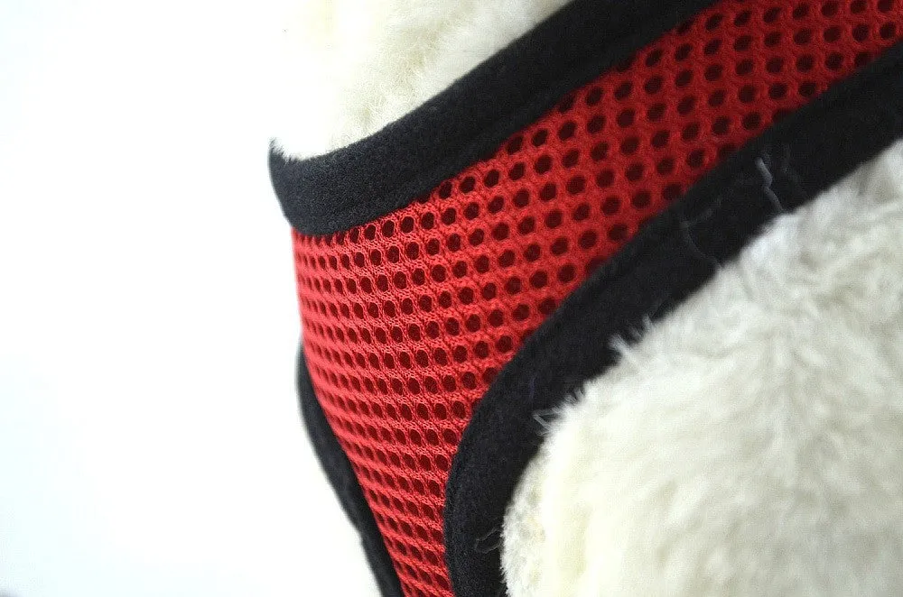 Adjustable Soft Breathable Dog Harness Nylon Mesh Vest Harness