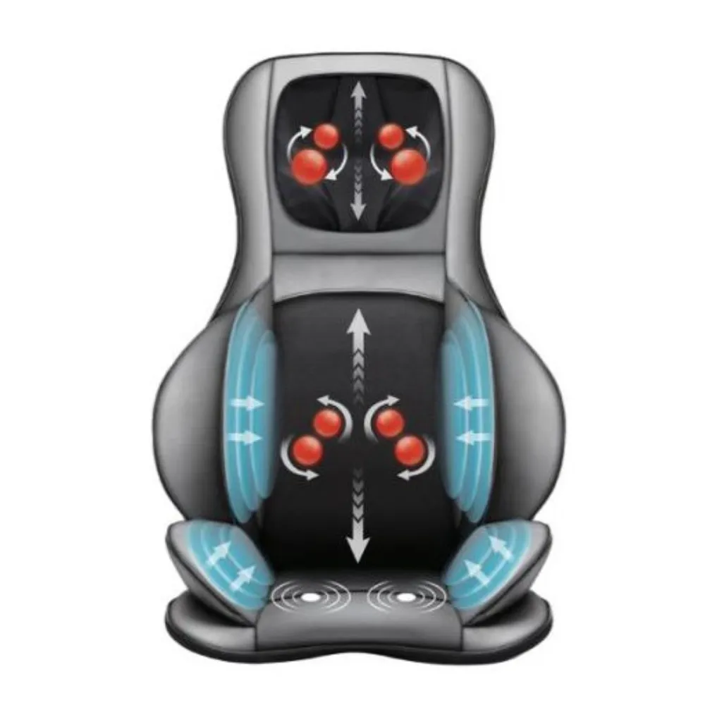 BACKplus® Shiatsu Neck and Back Massager With Air Compression Chair Cushion