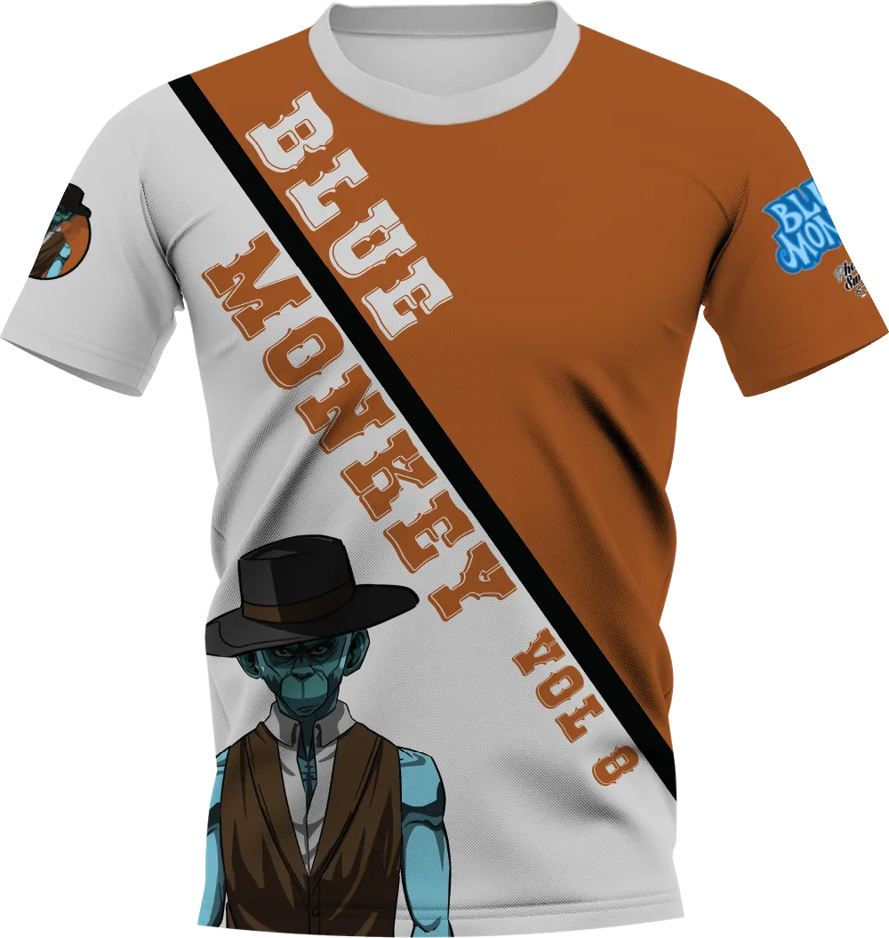 Blue Monkey Old West V8 Grey/Orange Jersey