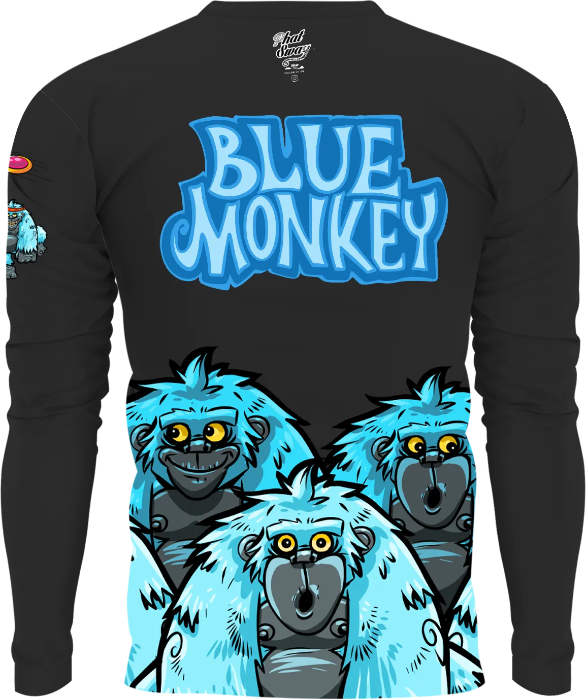 Blue Monkey Year 1 (Rebooted) Black Longsleeve