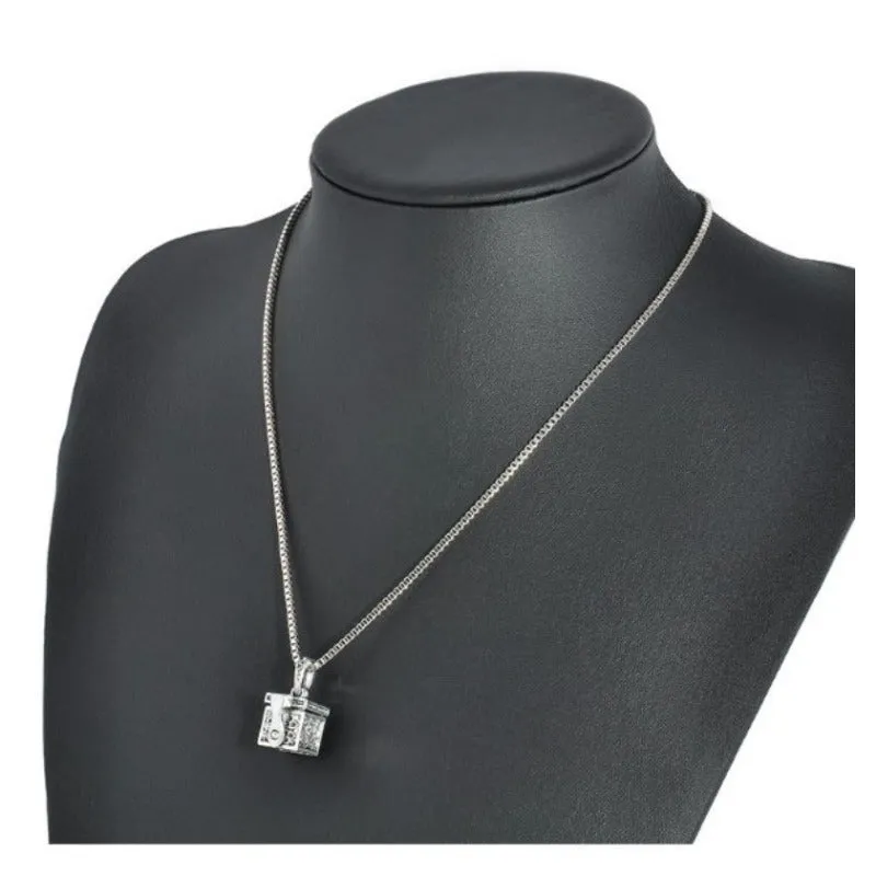 Chic Cremation Jewelry Metal Pet Memorial Urn Necklace Memorial Pendant Ash Holder Keepsake