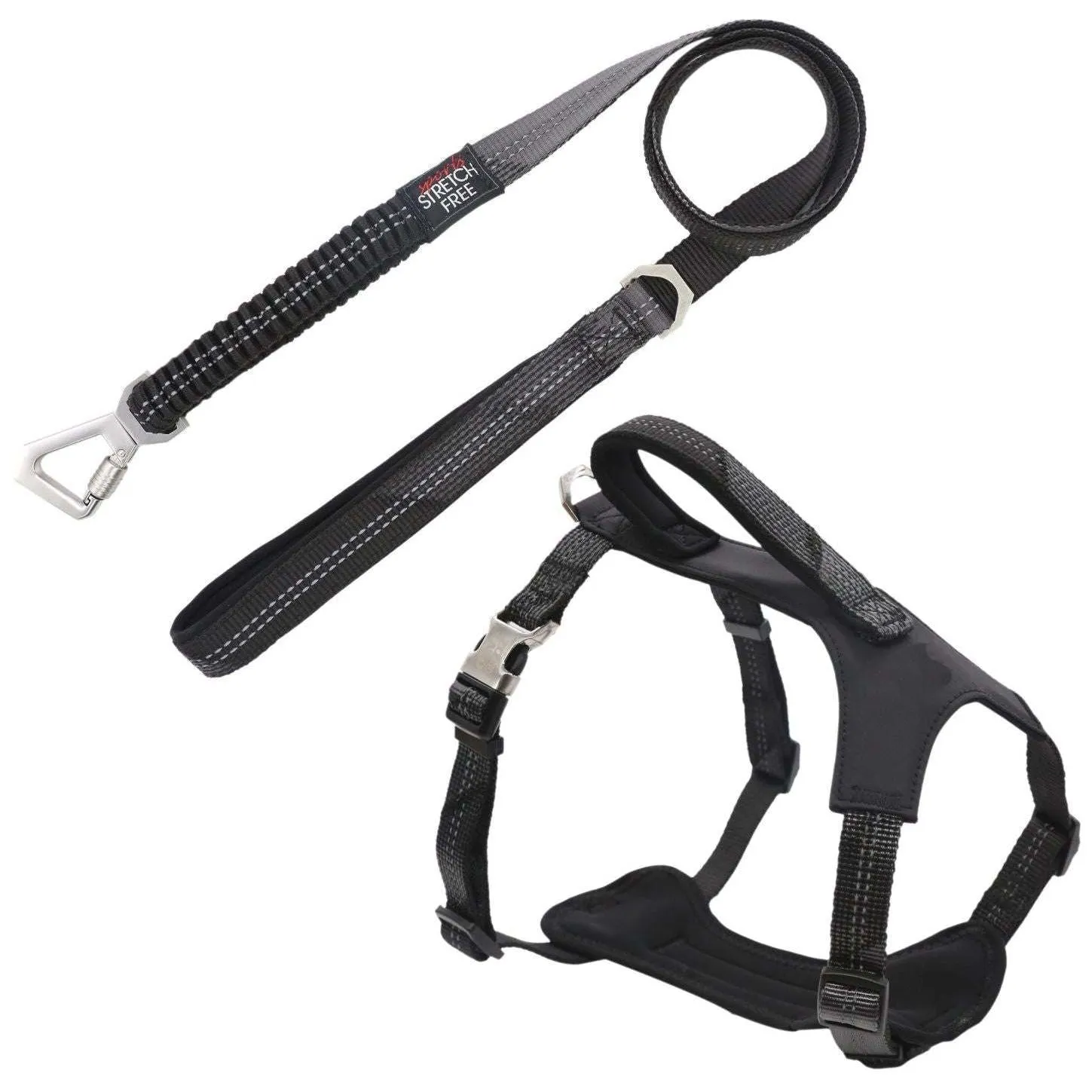 Comfortable, durable, and highly visible pet leash and harness.