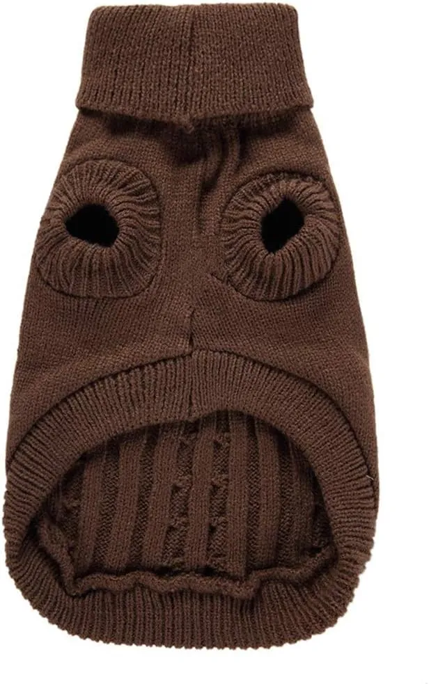 Dog Sweater, Warm Dog Sweaters for Small Dogs Medium Large Dogs, Cute Winter Classic Turtleneck Pet Sweater Cat Sweater Dog Clothes Coat Dog Christmas Sweaters for Girls Boys Dog Puppy Cat