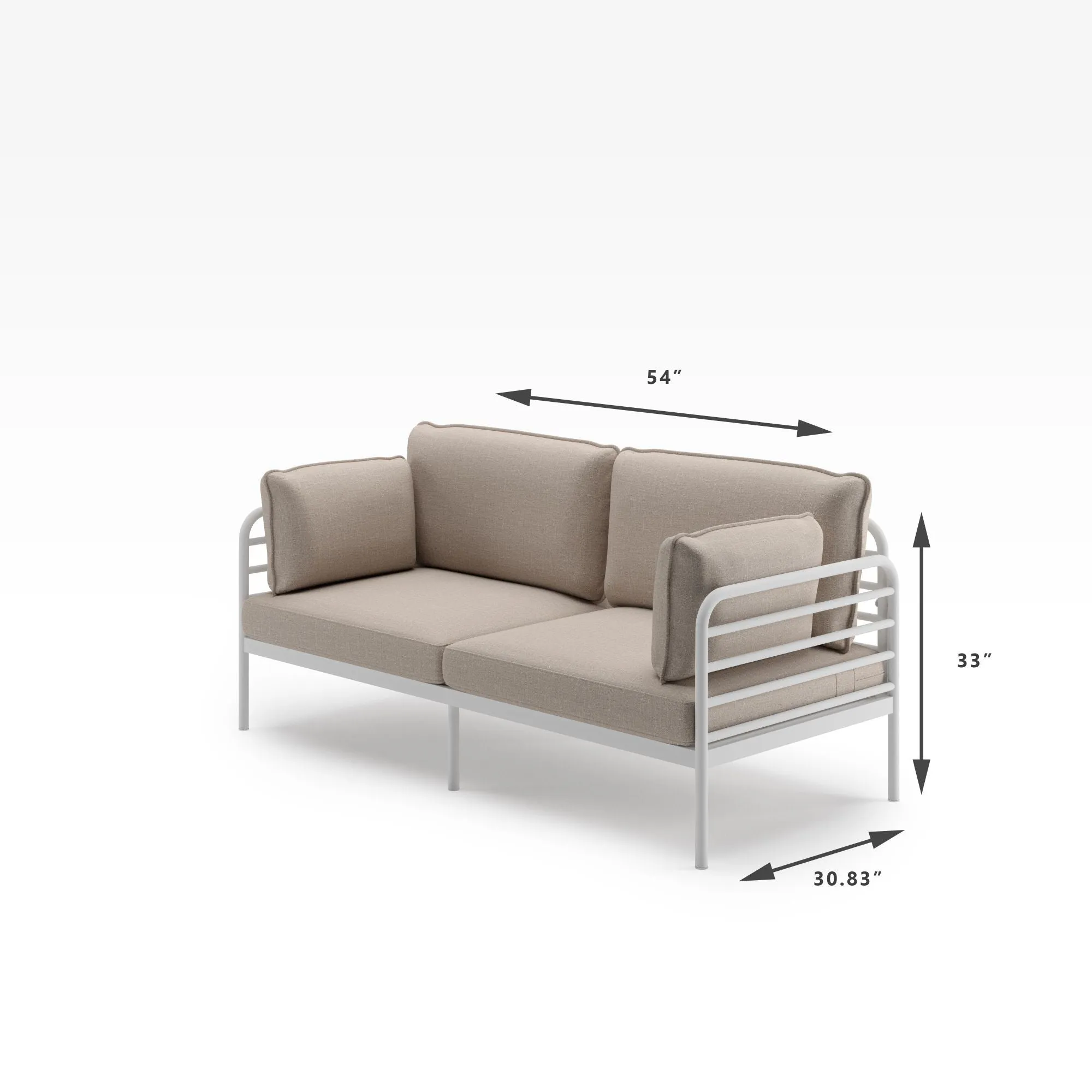 Ellen Metal Frame Sofa
