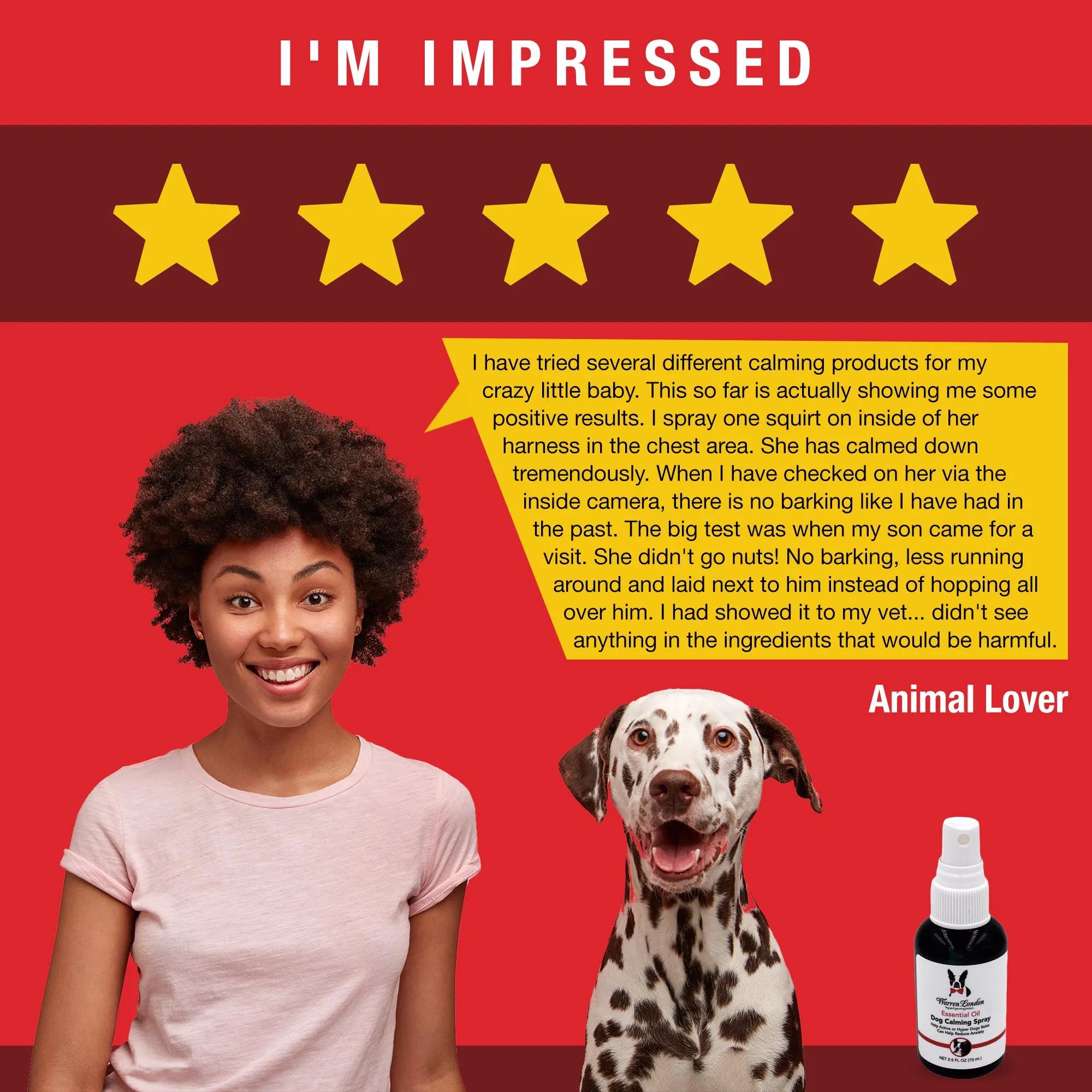 Essential Oil Dog Calming Spray