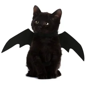 Halloween Bat Wings Costume for Cats and Small Dogs - Fun Cosplay Party Outfit