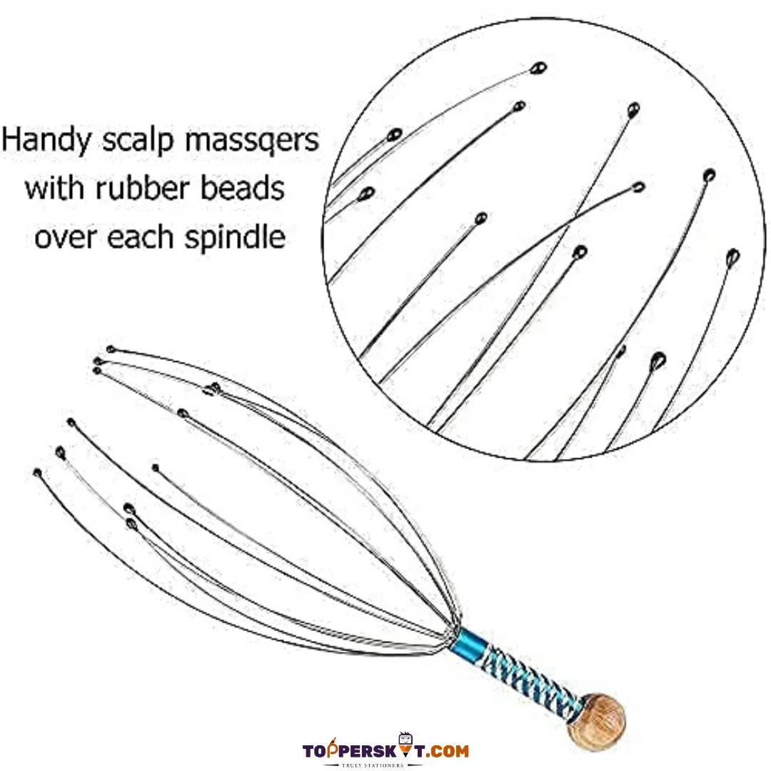 Hand Held Scalp Head Massager Stress Relief (Pack of 1)