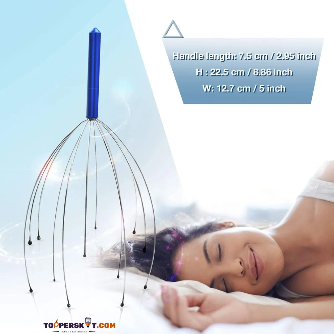 Hand Held Scalp Head Massager Stress Relief (Pack of 1)
