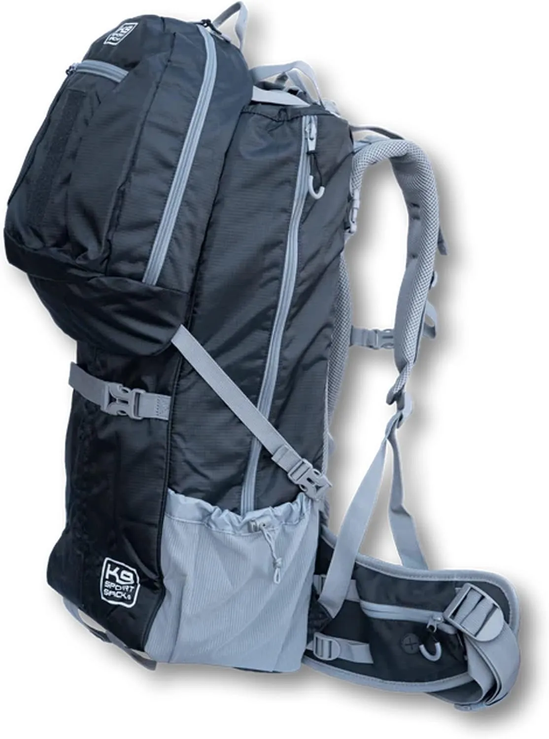 K9 Sport Sack | Kolossus Dog Carrier Backpack for Small and Medium Pets | Front Facing Adjustable Dog Backpack Carrier | Fully Ventilated | Veterinarian Approved (XX-Large, Kolossus - Black)