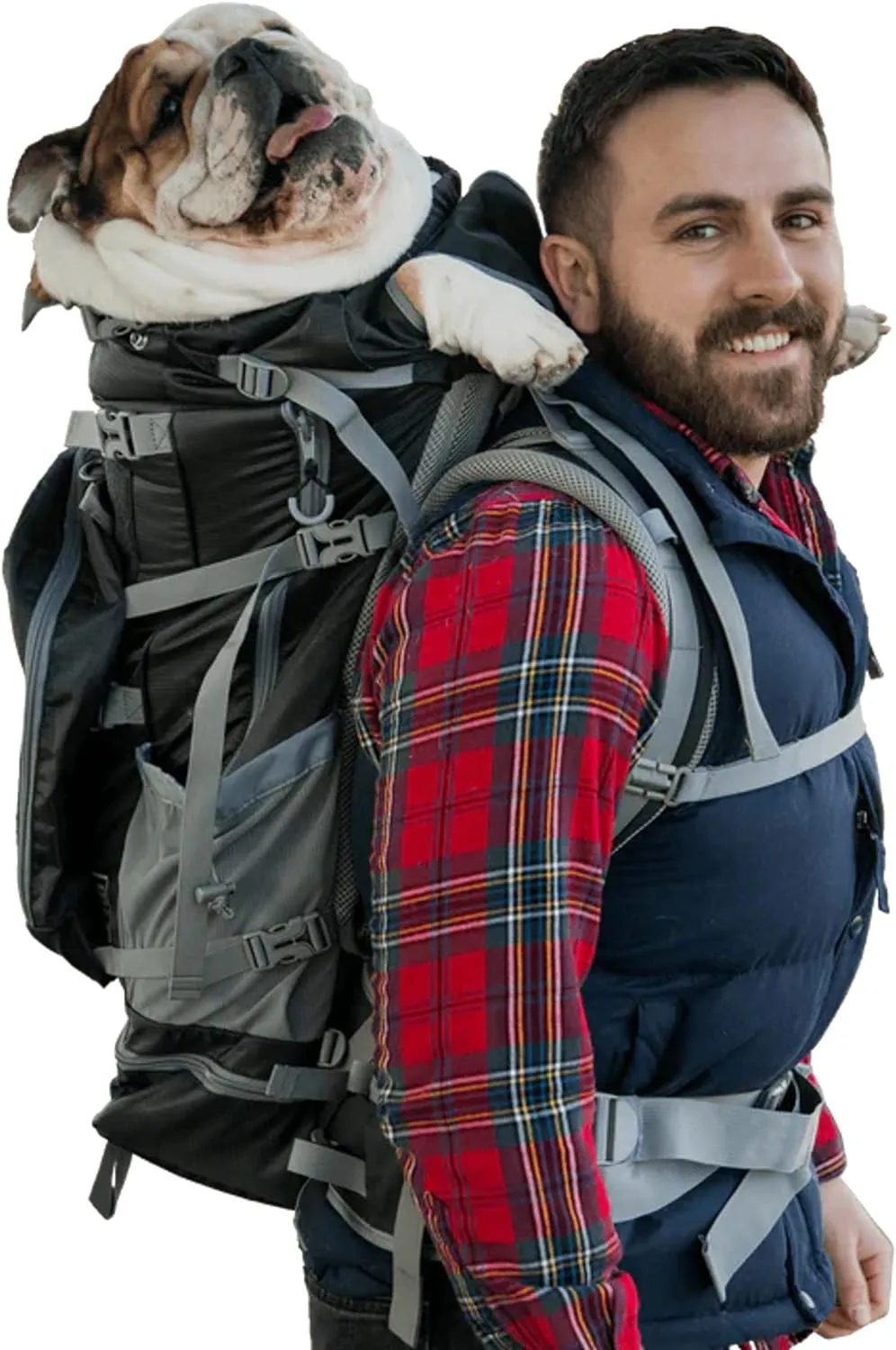 K9 Sport Sack | Kolossus Dog Carrier Backpack for Small and Medium Pets | Front Facing Adjustable Dog Backpack Carrier | Fully Ventilated | Veterinarian Approved (XX-Large, Kolossus - Black)