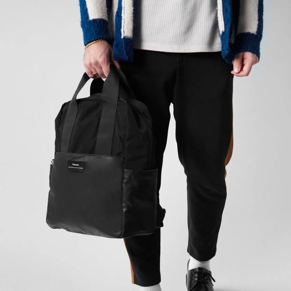 LARS Eco Changing Backpack with Changing Mat - Black
