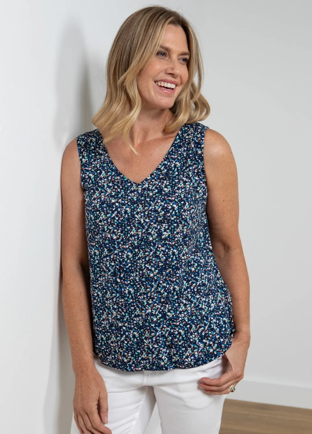 Lily and Me Sea Breeze Vest Terrazzo