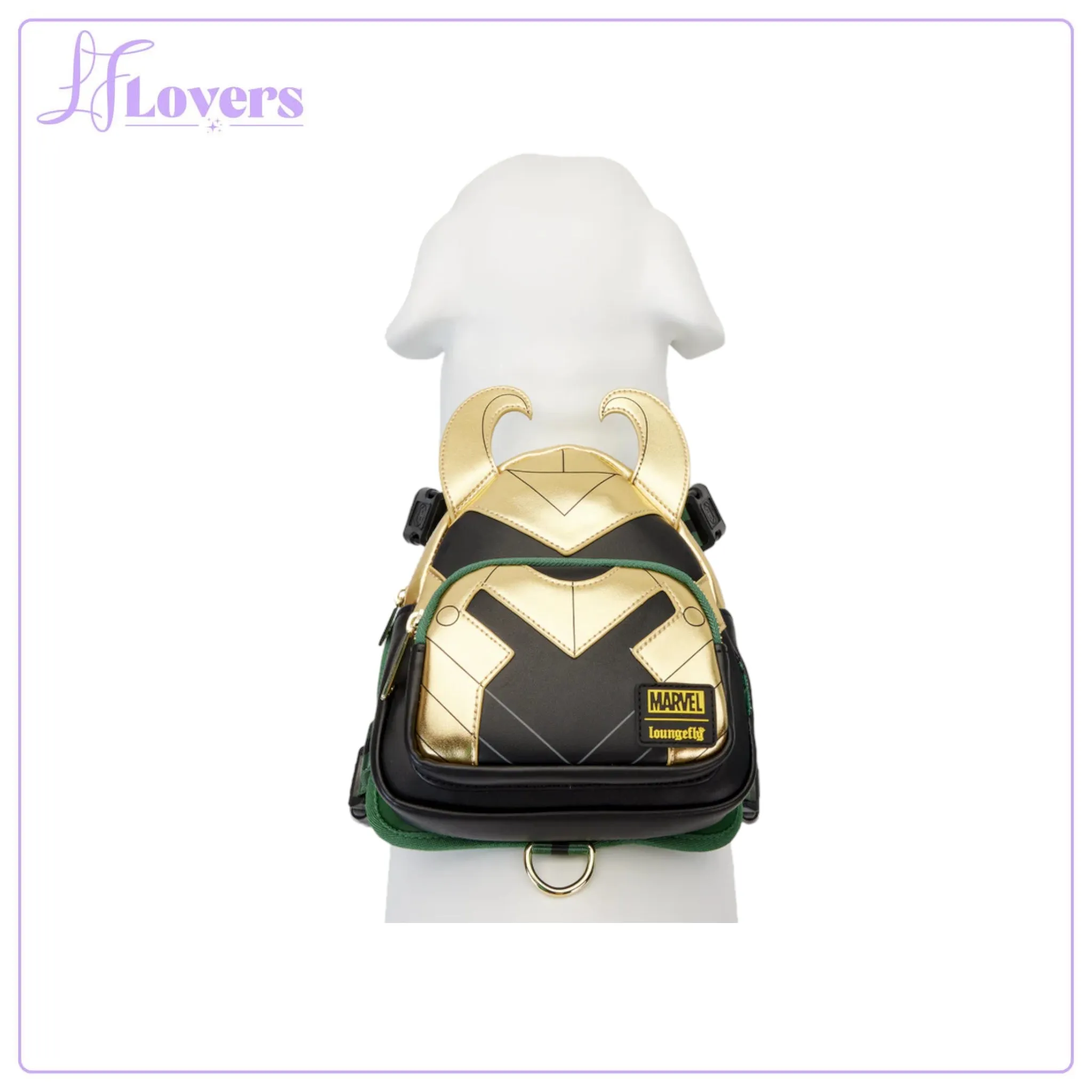 Loungefly Pets Marvel Loki Cosplay Dog Harness
