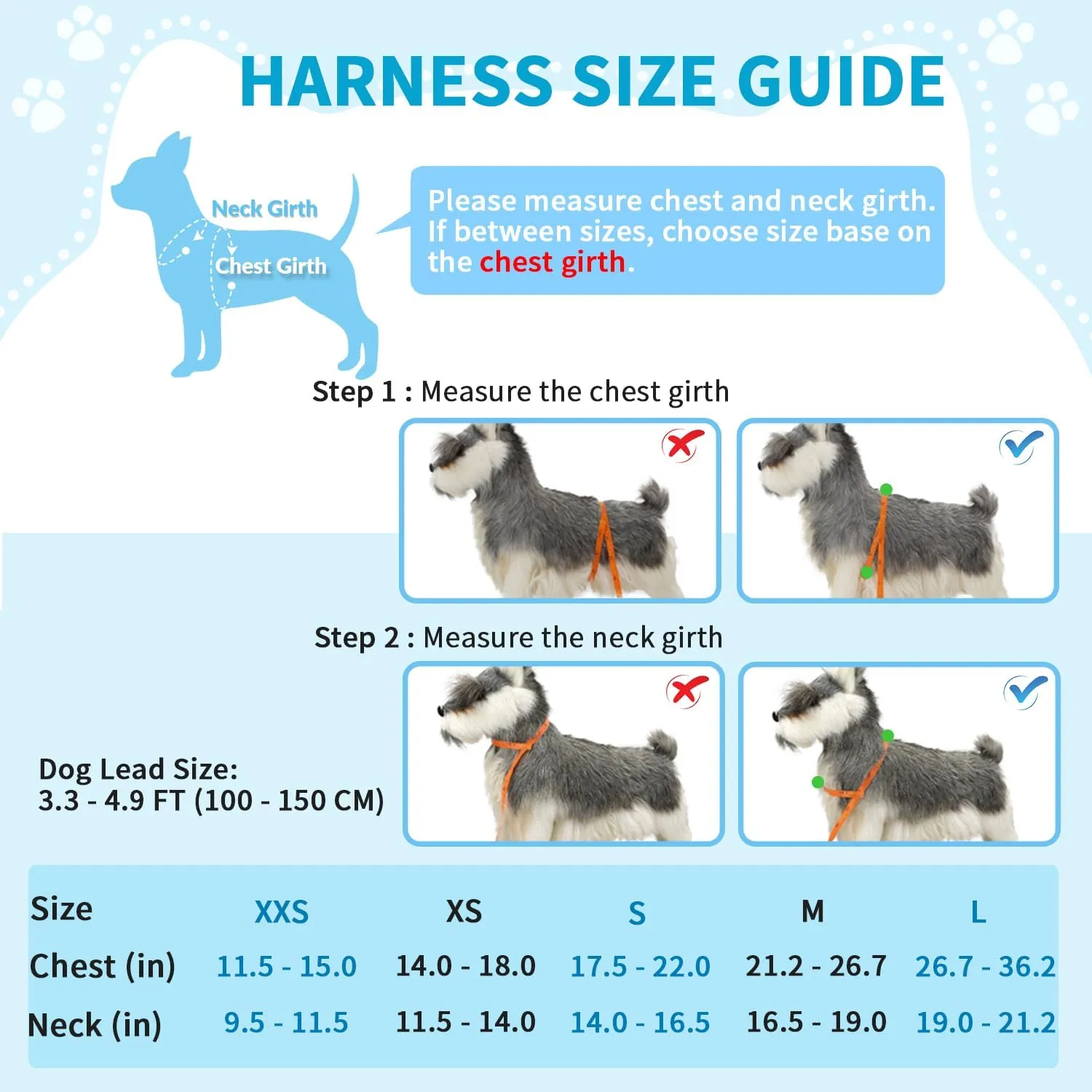 Lukovee Dog Harness and Leash Set, Soft Padded Small Dog Harness, Neck & Chest Adjustable Reflective Vest Puppy Harness with 4ft Lightweight Anti-Twist Dog Leash for Small Dogs (XX-Small, Purple)