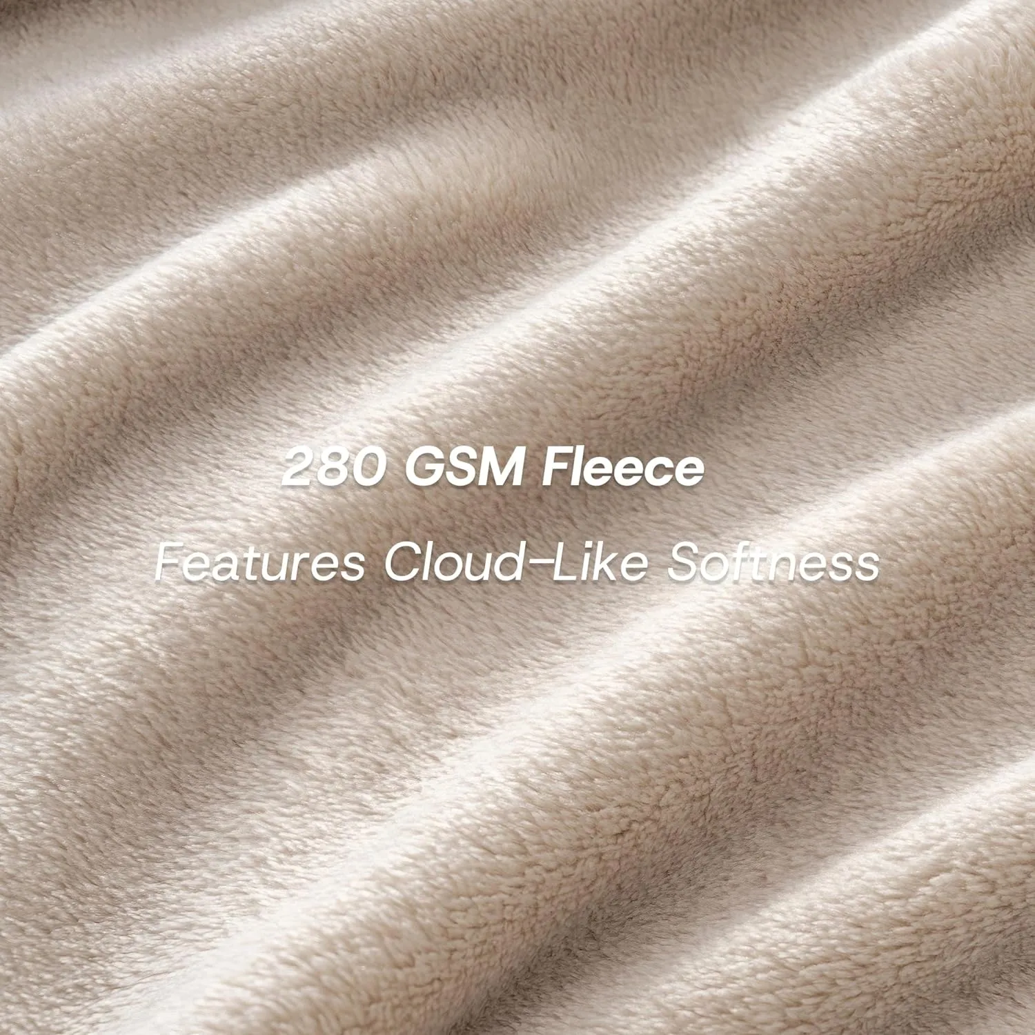 Luxury Fleece Warm Blanket, Soft Lightweight Velvety Plush Blanket for Sofa and Bed, Cozy Comfy for All Seasons(Grain, 10890 Inches)