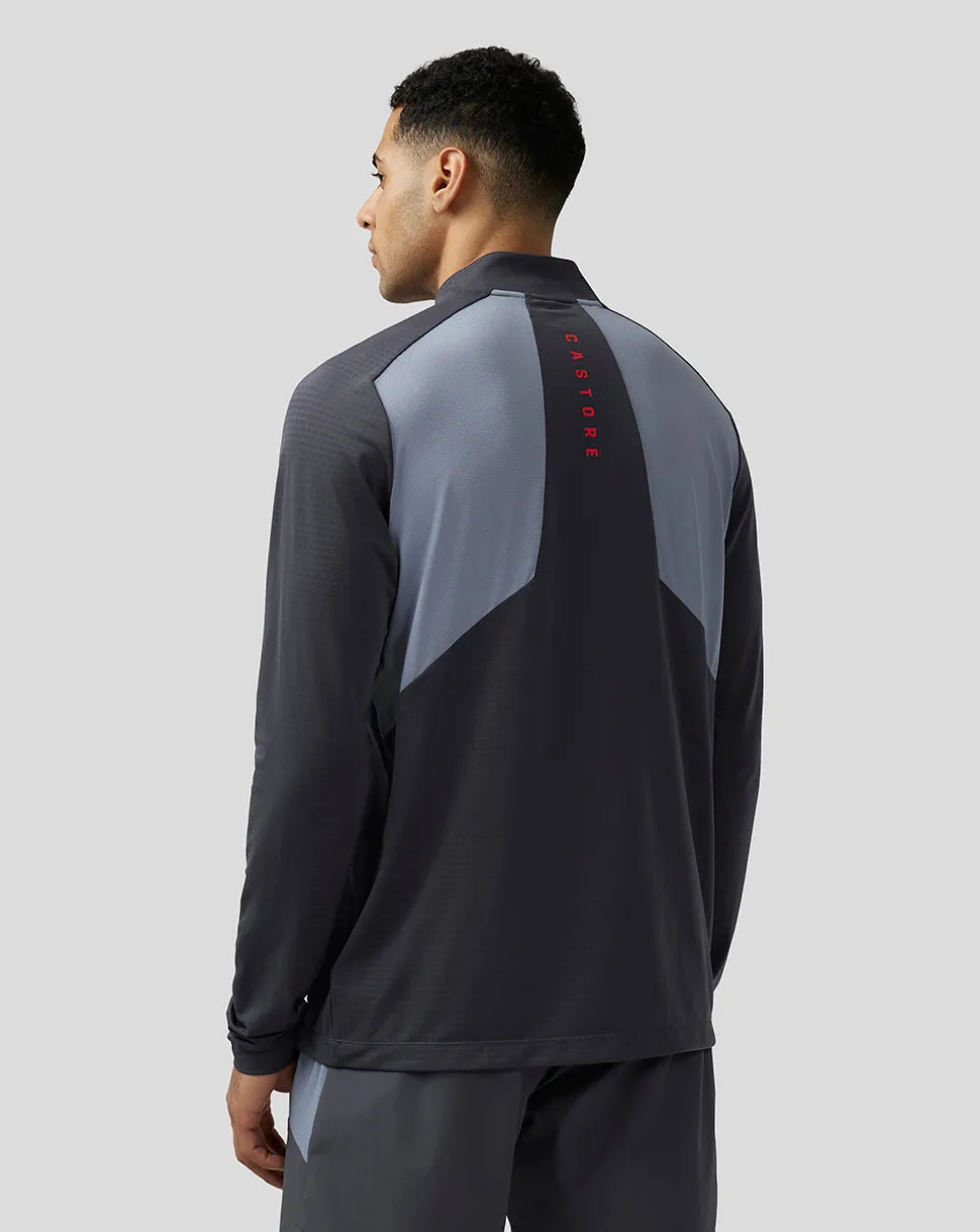 Men's Apex Aeromesh Quarter Zip - Pewter Blue