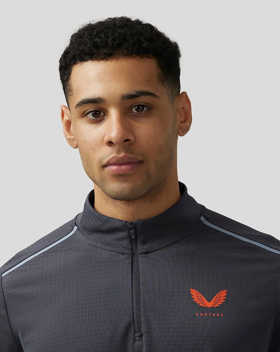 Men's Apex Aeromesh Quarter Zip - Pewter Blue