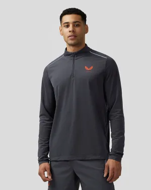 Men's Apex Aeromesh Quarter Zip - Pewter Blue