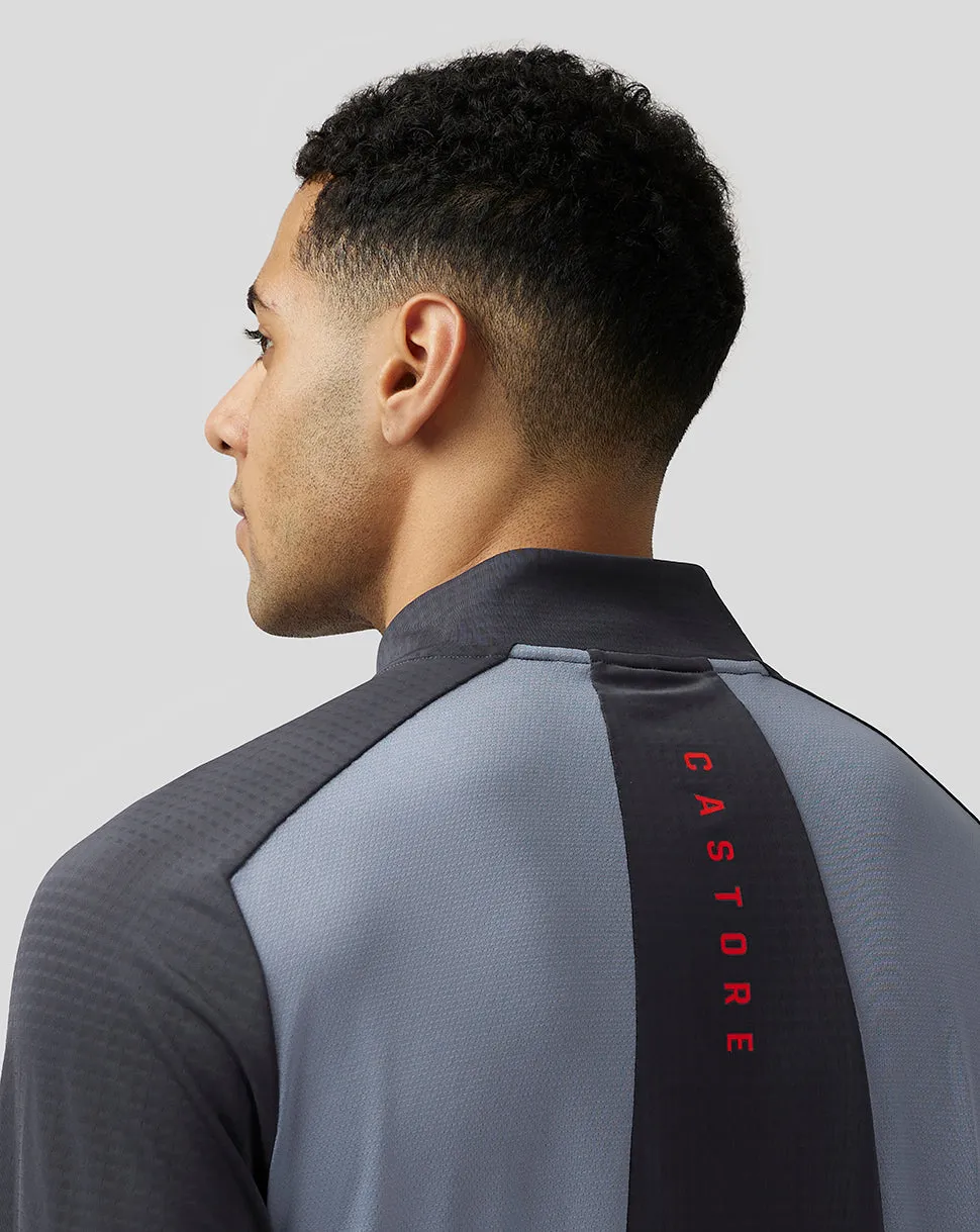 Men's Apex Aeromesh Quarter Zip - Pewter Blue