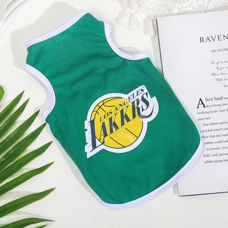 Mesh Breathable Summer Pet Dog Clothes - Keep Your Small Pet, Chihuahua, or Cat Cool and Stylish with Sports Fashion - Unisex Letters Printing Cat Vest - Ideal Pet Clothing for a Cool and Fashionable Summer