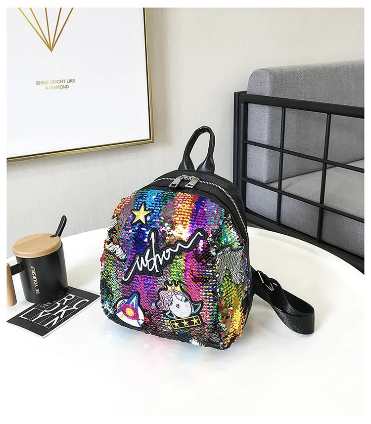 Mini Sequined Rave Backpack