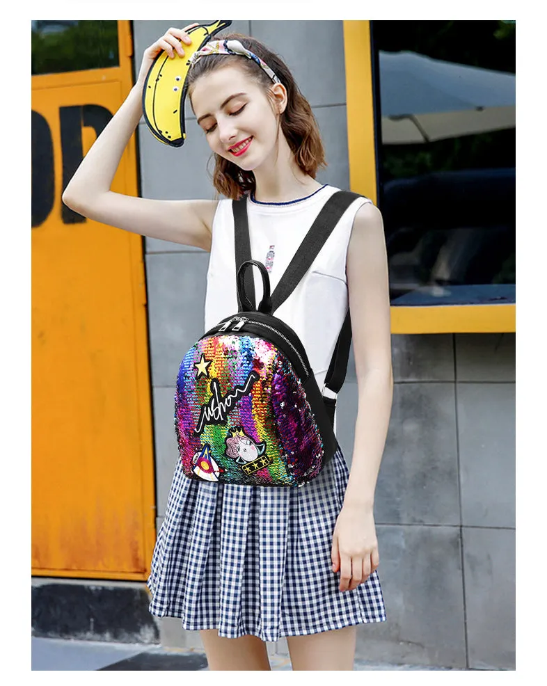 Mini Sequined Rave Backpack