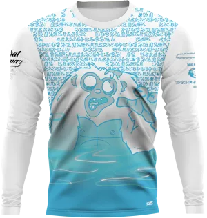 Monkey Zombie Blue Long Sleeve