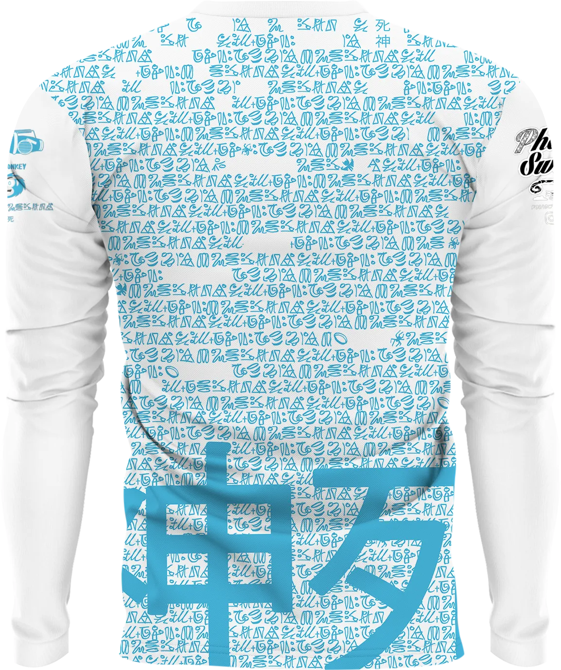 Monkey Zombie Blue Long Sleeve