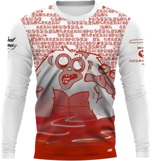 Monkey Zombie Light Red Long Sleeve
