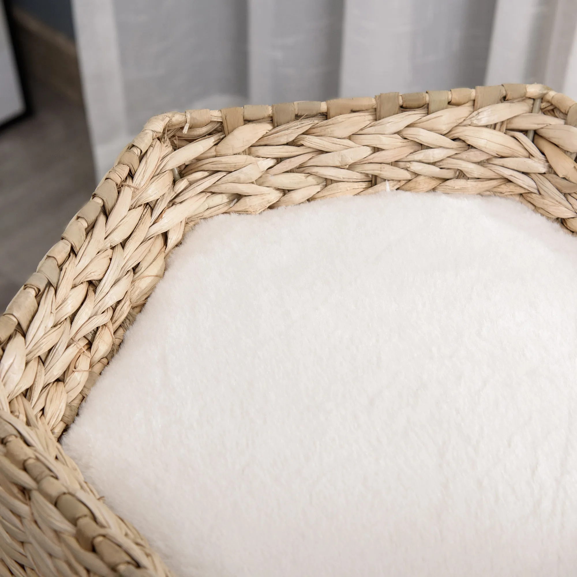 PawHut Cat Tree Activity Center with Cattail Fluff Bed Condo Sisal Post Ball