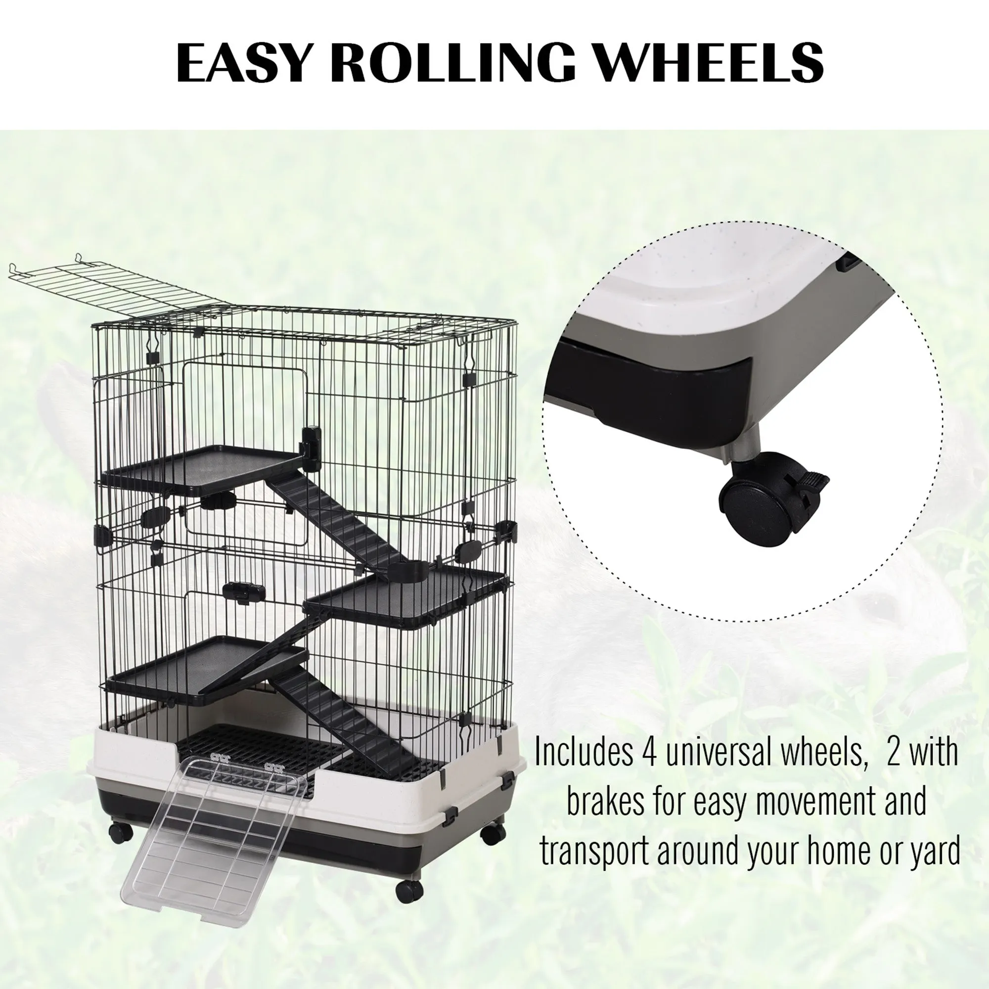 Pawhut Multi-Level Small Animal Cage