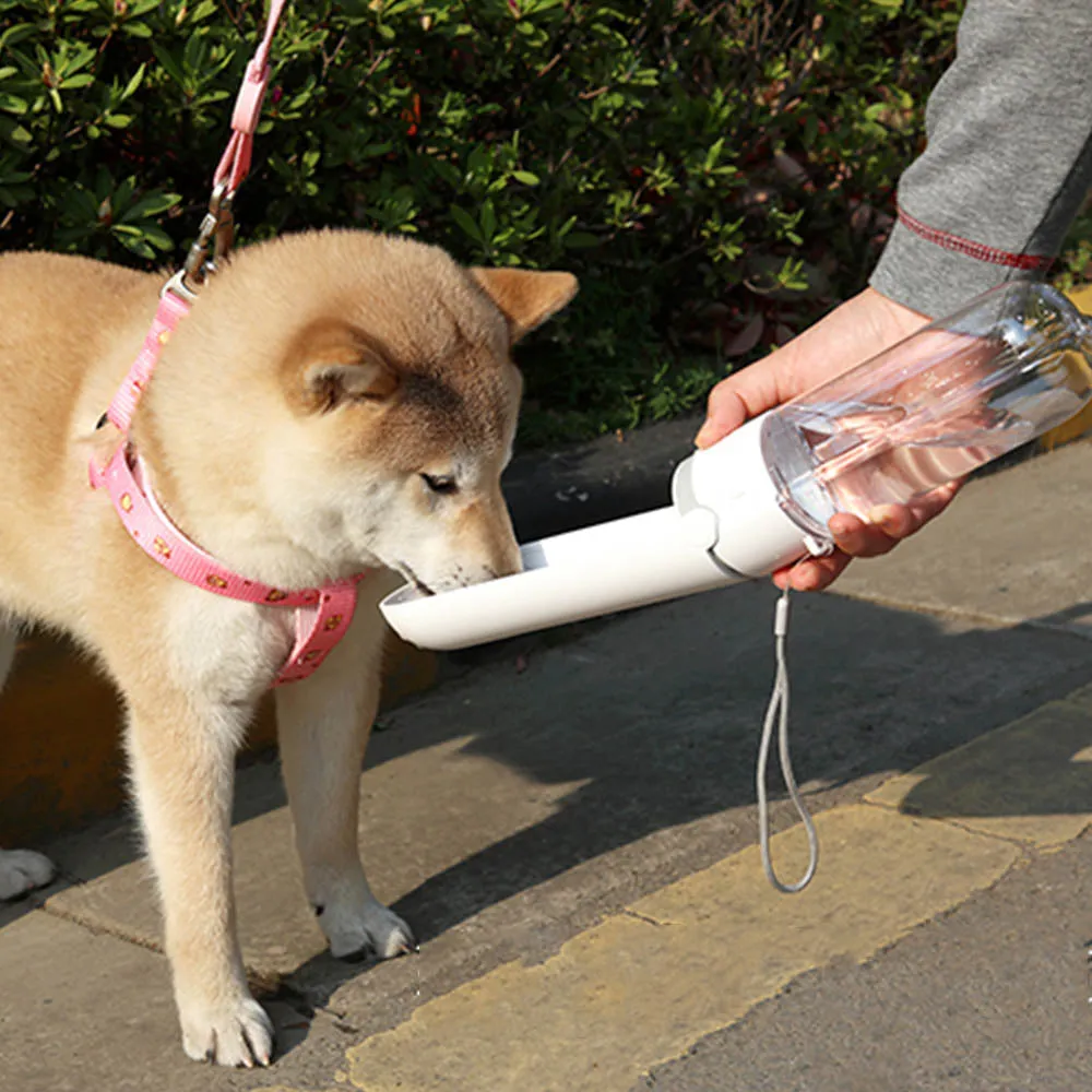 PAWS ASIA Wholesale New Foldable Portable Travel Eco Friendly Dog Water Bottle For Walking 420ml