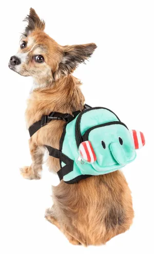 Pet Life 'Dumbone' Dual-Pocketed Animated Harness Backpack Small