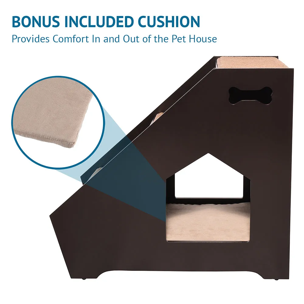 Pet Steps with Built-In House