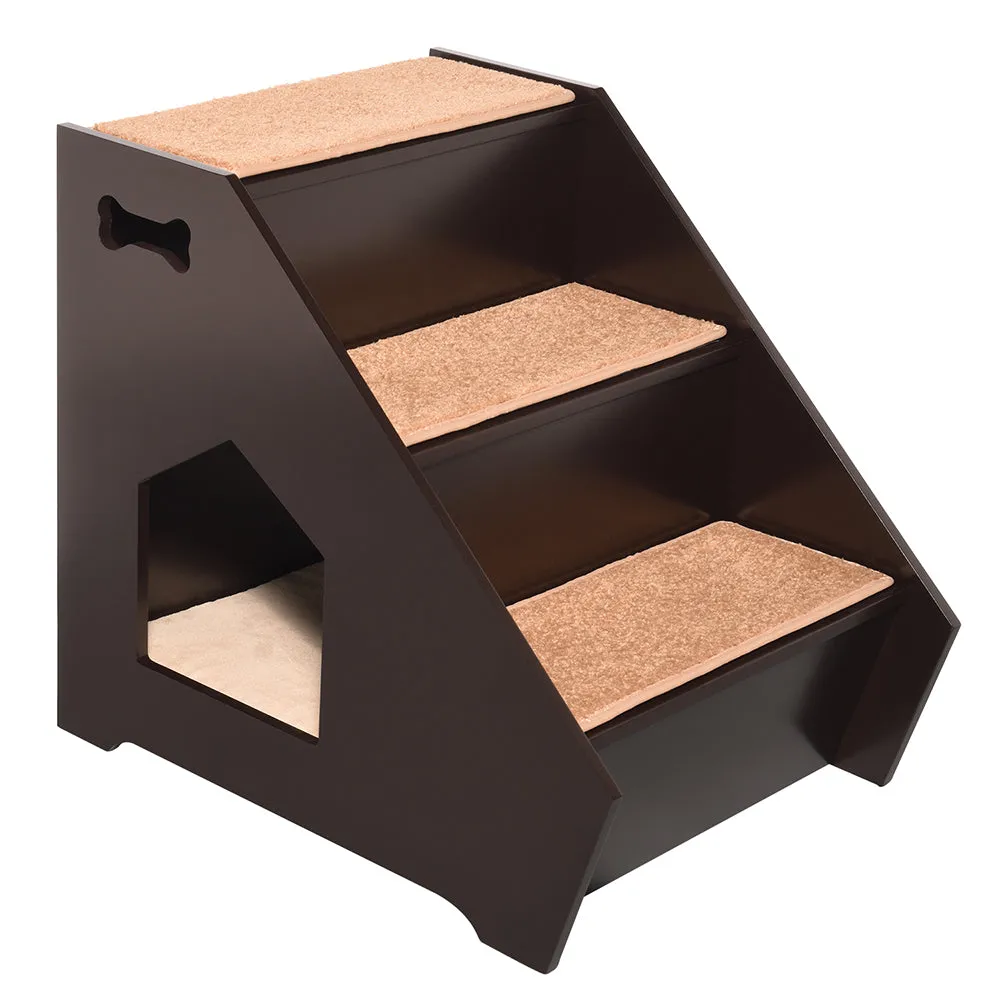 Pet Steps with Built-In House