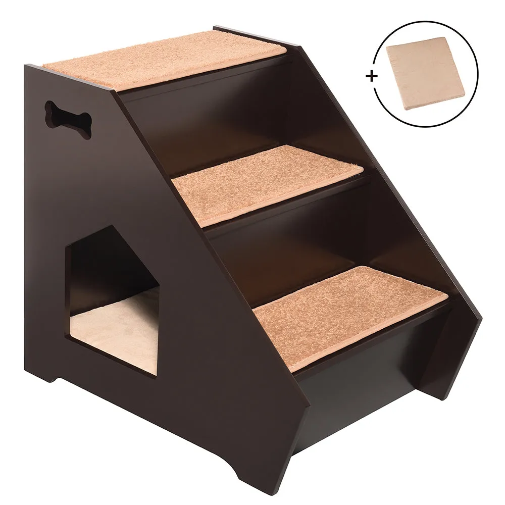 Pet Steps with Built-In House