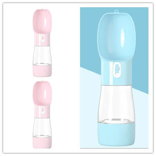Portable Pet Dog Water Bottle Travel Dog Bowl Cups Feeding Water Outdoor