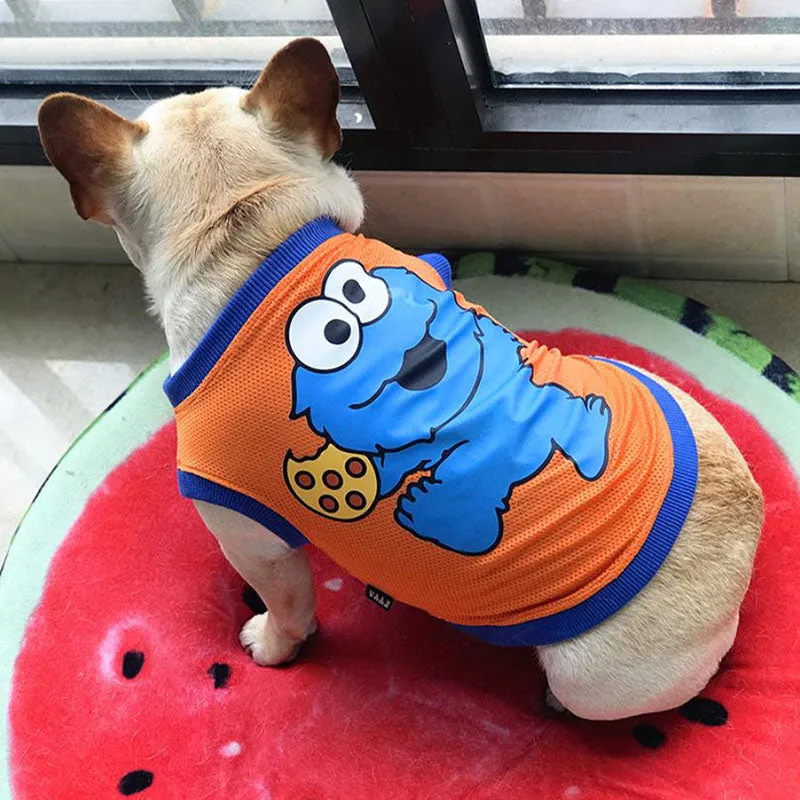 Pug bull dog breathable mesh vest