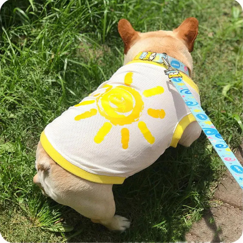 Pug bull dog breathable mesh vest