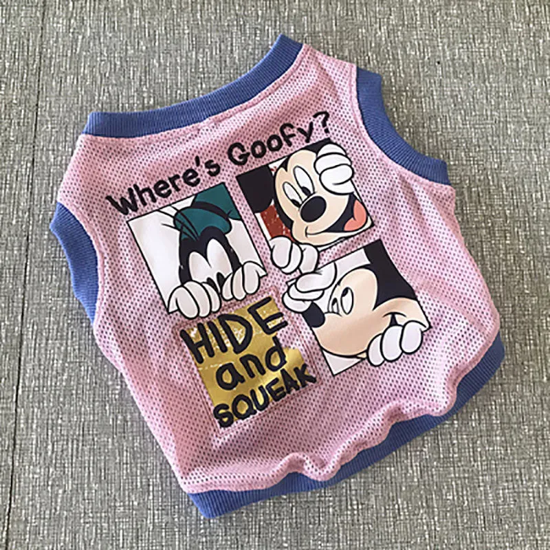 Pug bull dog breathable mesh vest