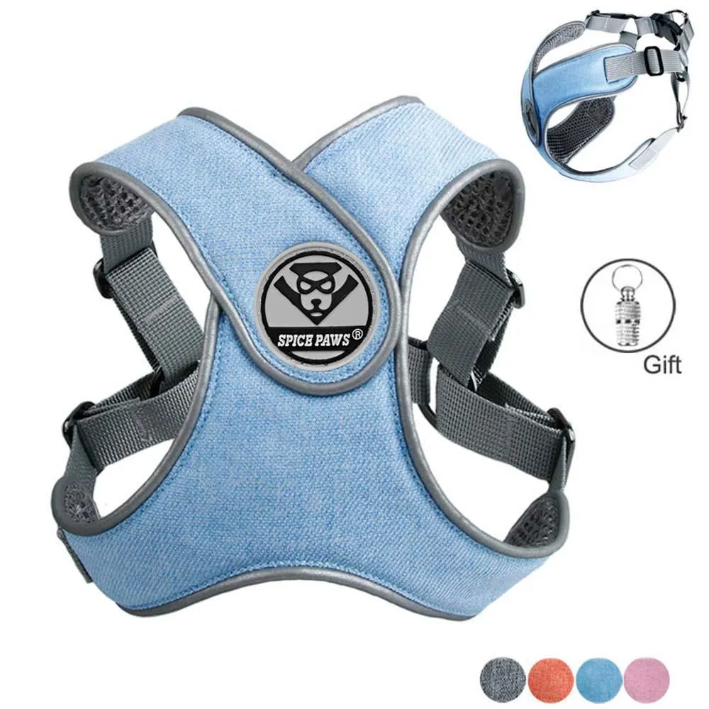 Reflective Dog Harness - Step In Harness - Night Time Visibility