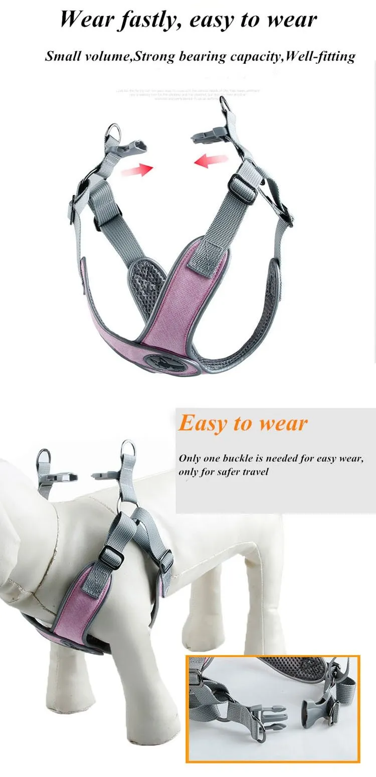 Reflective Dog Harness - Step In Harness - Night Time Visibility