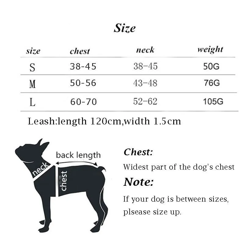 Reflective Dog Harness - Step In Harness - Night Time Visibility