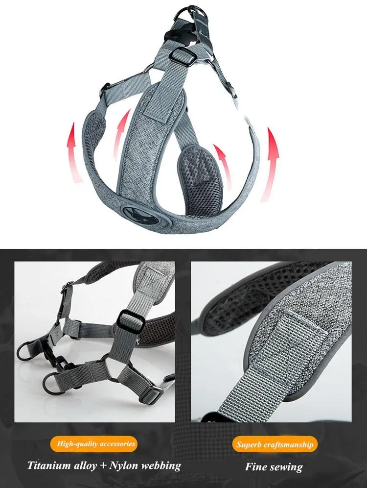 Reflective Dog Harness - Step In Harness - Night Time Visibility