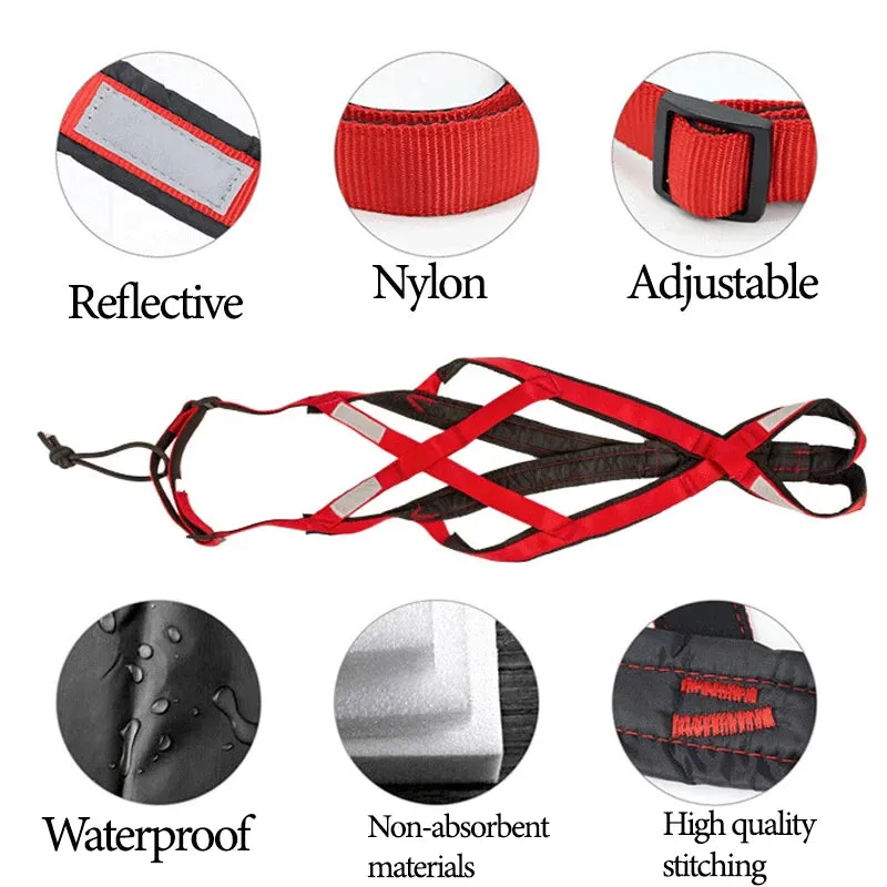 Reflective Dog Harness Vest for Sledding and Mushing Activities