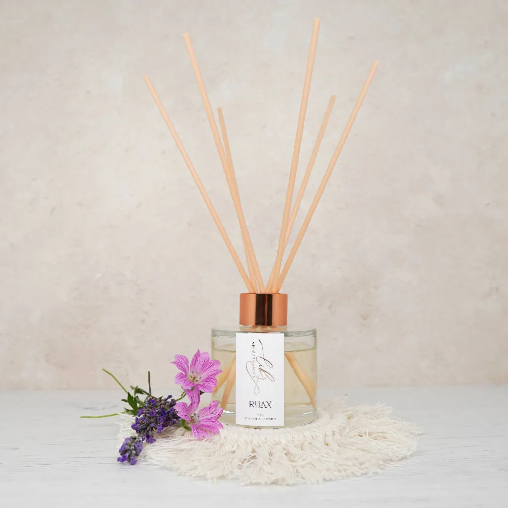 Relax with Lavender & Geranium Reed Diffuser