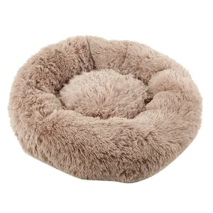 Soothing Calming Donut Pet Bed in Brown