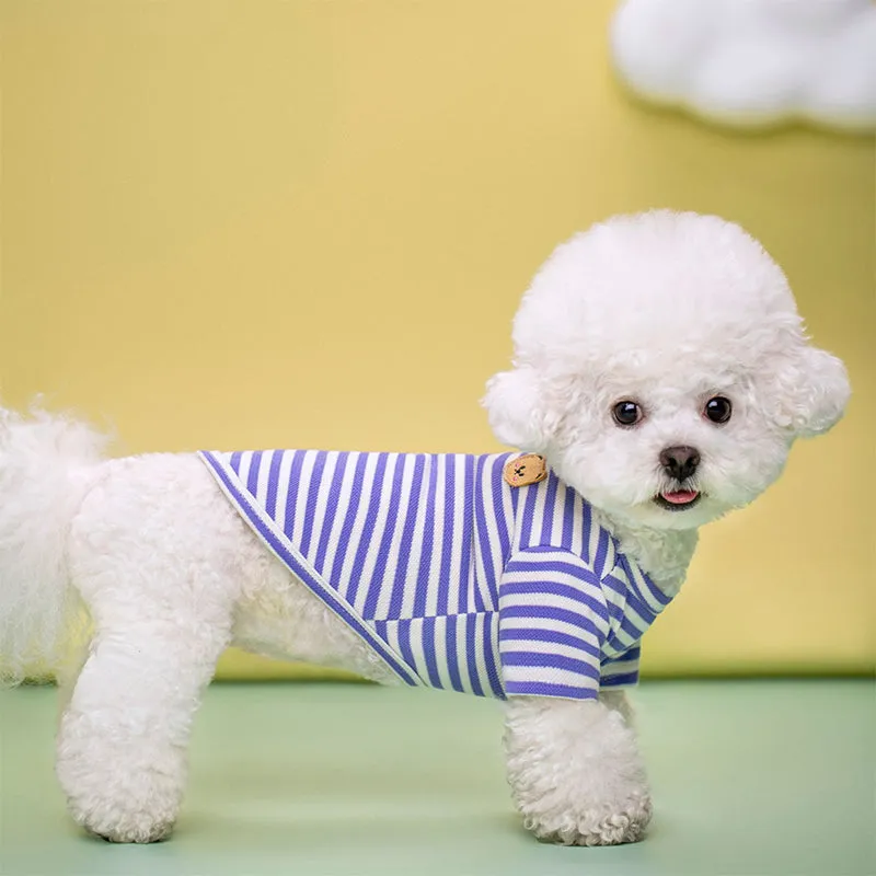 Striped Breathable Pet Vest